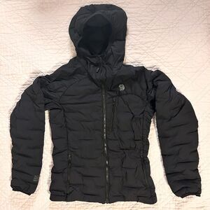 Mountain Hardwear Womens Extra Small Black Down Puffer Jacket